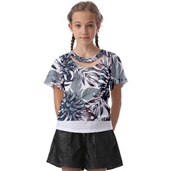 Hawaii T- Shirt Hawaii Kiss Water Modern T- Shirt Kids  Front Cut Tee by maxcute