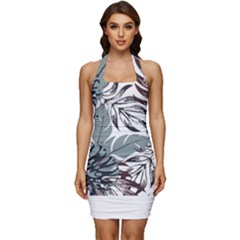 Hawaii T- Shirt Hawaii Kiss Water Modern T- Shirt Sleeveless Wide Square Neckline Ruched Bodycon Dress