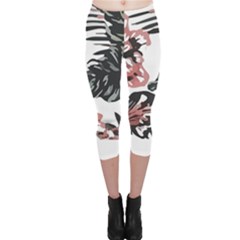 Hawaii T- Shirt Hawaii Krying Doors Pattern T- Shirt Capri Leggings 