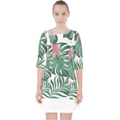 Hawaii T- Shirt Hawaii Leather Flower Garden T- Shirt Quarter Sleeve Pocket Dress