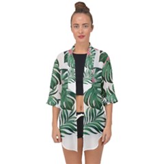 Hawaii T- Shirt Hawaii Leather Flower Garden T- Shirt Open Front Chiffon Kimono