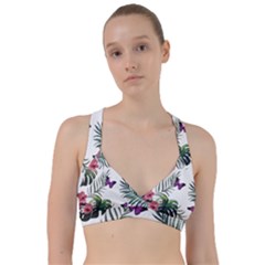 Hawaii T- Shirt Hawaii Lent Flowers Pattern T- Shirt Sweetheart Sports Bra by maxcute