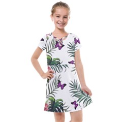 Hawaii T- Shirt Hawaii Lent Flowers Pattern T- Shirt Kids  Cross Web Dress