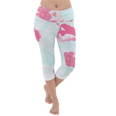 Hawaii T- Shirt Hawaii Lis Flowers Trend T- Shirt Lightweight Velour Capri Yoga Leggings by maxcute