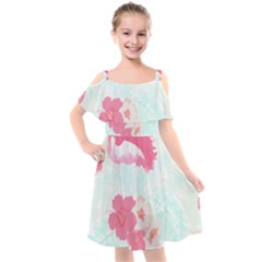 Hawaii T- Shirt Hawaii Lis Flowers Trend T- Shirt Kids  Cut Out Shoulders Chiffon Dress by maxcute