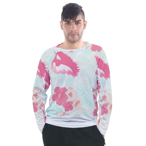 Hawaii T- Shirt Hawaii Lis Flowers Trend T- Shirt Men s Long Sleeve Raglan Tee by maxcute