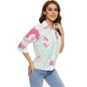 Hawaii T- Shirt Hawaii Lis Flowers Trend T- Shirt Women s Quarter Sleeve Pocket Shirt View2