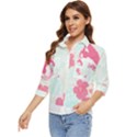 Hawaii T- Shirt Hawaii Lis Flowers Trend T- Shirt Women s Quarter Sleeve Pocket Shirt View3