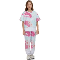 Hawaii T- Shirt Hawaii Lis Flowers Trend T- Shirt Kids  Tee And Pants Sports Set by maxcute