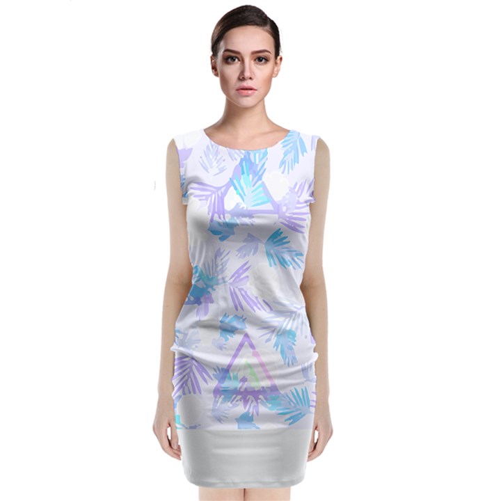 Hawaii T- Shirt Hawaii Love Flowers Trend T- Shirt Classic Sleeveless Midi Dress