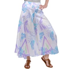 Hawaii T- Shirt Hawaii Love Flowers Trend T- Shirt Satin Palazzo Pants by maxcute