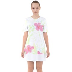 Hawaii T- Shirt Hawaii Mahalo Trend T- Shirt Sixties Short Sleeve Mini Dress by maxcute