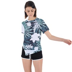 Hawaii T- Shirt Hawaii Mayan Pattern T- Shirt Asymmetrical Short Sleeve Sports Tee by maxcute