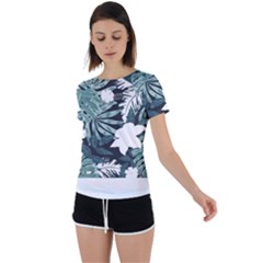 Hawaii T- Shirt Hawaii Mayan Pattern T- Shirt Back Circle Cutout Sports Tee by maxcute