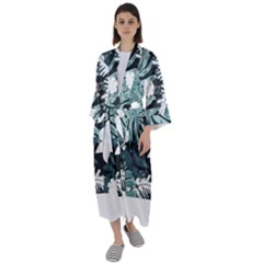 Hawaii T- Shirt Hawaii Mayan Pattern T- Shirt Maxi Satin Kimono by maxcute