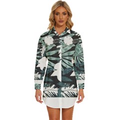 Hawaii T- Shirt Hawaii Mayan Pattern T- Shirt Womens Long Sleeve Shirt Dress