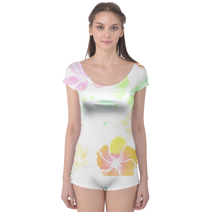 Hawaii T- Shirt Hawaii Meadow Fashion T- Shirt Boyleg Leotard 