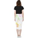 Hawaii T- Shirt Hawaii Meadow Fashion T- Shirt Inside Out Lightweight Velour Capri Leggings  View4