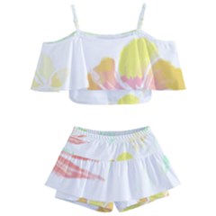 Hawaii T- Shirt Hawaii Meadow Fashion T- Shirt Kids  Off Shoulder Skirt Bikini