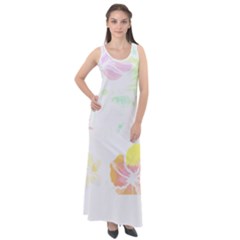 Hawaii T- Shirt Hawaii Meadow Fashion T- Shirt Sleeveless Velour Maxi Dress