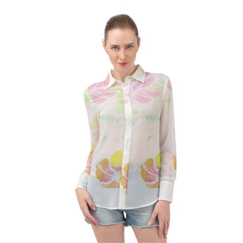 Hawaii T- Shirt Hawaii Meadow Fashion T- Shirt Long Sleeve Chiffon Shirt by maxcute