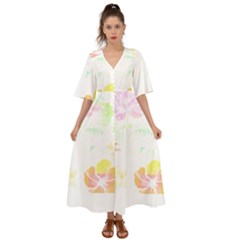 Hawaii T- Shirt Hawaii Meadow Fashion T- Shirt Kimono Sleeve Boho Dress