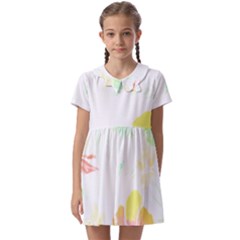 Hawaii T- Shirt Hawaii Meadow Fashion T- Shirt Kids  Asymmetric Collar Dress