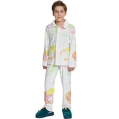 Hawaii T- Shirt Hawaii Meadow Fashion T- Shirt Kids  Long Sleeve Velvet Pajamas Set