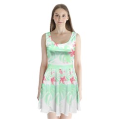 Hawaii T- Shirt Hawaii Meadow Trend T- Shirt Split Back Mini Dress  by maxcute