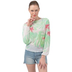 Hawaii T- Shirt Hawaii Meadow Trend T- Shirt Banded Bottom Chiffon Top by maxcute