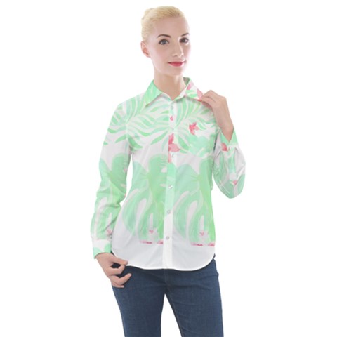 Hawaii T- Shirt Hawaii Meadow Trend T- Shirt Women s Long Sleeve Pocket Shirt by maxcute