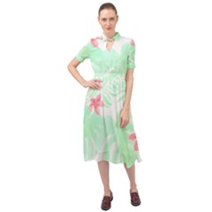 Hawaii T- Shirt Hawaii Meadow Trend T- Shirt Keyhole Neckline Chiffon Dress by maxcute