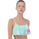 Hawaii T- Shirt Hawaii Meadow Trend T- Shirt Frill Bikini Top View1