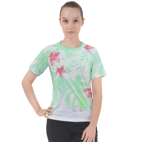 Hawaii T- Shirt Hawaii Meadow Trend T- Shirt Women s Sport Raglan Tee by maxcute