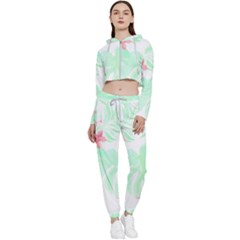 Hawaii T- Shirt Hawaii Meadow Trend T- Shirt Cropped Zip Up Lounge Set by maxcute