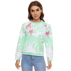 Hawaii T- Shirt Hawaii Meadow Trend T- Shirt Women s Long Sleeve Raglan Tee