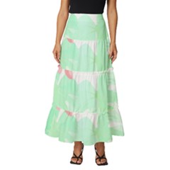 Hawaii T- Shirt Hawaii Meadow Trend T- Shirt Tiered Ruffle Maxi Skirt by maxcute