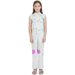 Hawaii T- Shirt Hawaii Ohana Fashion T- Shirt Kids  Sleeveless Ruffle Edge Band Collar Chiffon One Piece