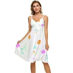 Hawaii T- Shirt Hawaii Ohana Fashion T- Shirt Sleeveless Tie Front Chiffon Dress