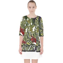 Hawaii T- Shirt Hawaii Pattern Garden T- Shirt Quarter Sleeve Pocket Dress by maxcute