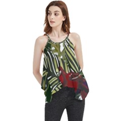 Hawaii T- Shirt Hawaii Pattern Garden T- Shirt Flowy Camisole Tank Top by maxcute