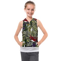 Hawaii T- Shirt Hawaii Pattern Garden T- Shirt Kids  Sleeveless Hoodie by maxcute