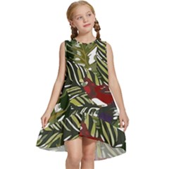 Hawaii T- Shirt Hawaii Pattern Garden T- Shirt Kids  Frill Swing Dress by maxcute