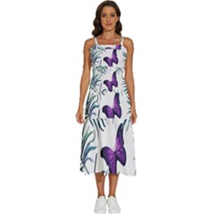 Hawaii T- Shirt Hawaii Peacock Pattern T- Shirt Sleeveless Shoulder Straps Boho Dress