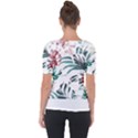 Hawaii T- Shirt Hawaii Puff Pattern T- Shirt Shoulder Cut Out Short Sleeve Top View2