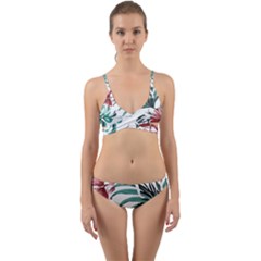 Hawaii T- Shirt Hawaii Puff Pattern T- Shirt Wrap Around Bikini Set by maxcute