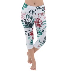 Hawaii T- Shirt Hawaii Puff Pattern T- Shirt Lightweight Velour Capri Yoga Leggings by maxcute