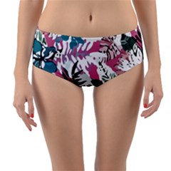 Hawaii T- Shirt Hawaii Quater Pattern T- Shirt Reversible Mid-waist Bikini Bottoms by maxcute