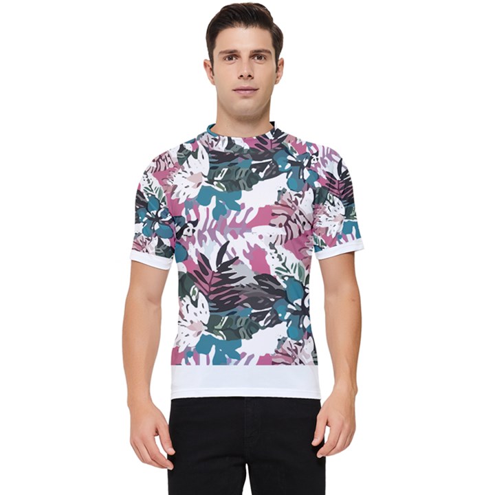 Hawaii T- Shirt Hawaii Quater Pattern T- Shirt Men s Short Sleeve Rash Guard