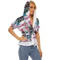 Hawaii T- Shirt Hawaii Quater Pattern T- Shirt Lightweight Drawstring Hooded Top View3